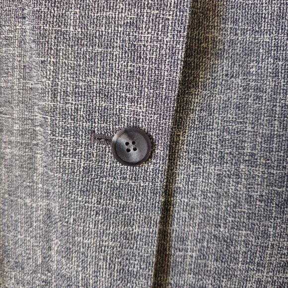 Jones New York Black and White Houndstooth Fully Lined Blazer Size 12 - Picture 4 of 9